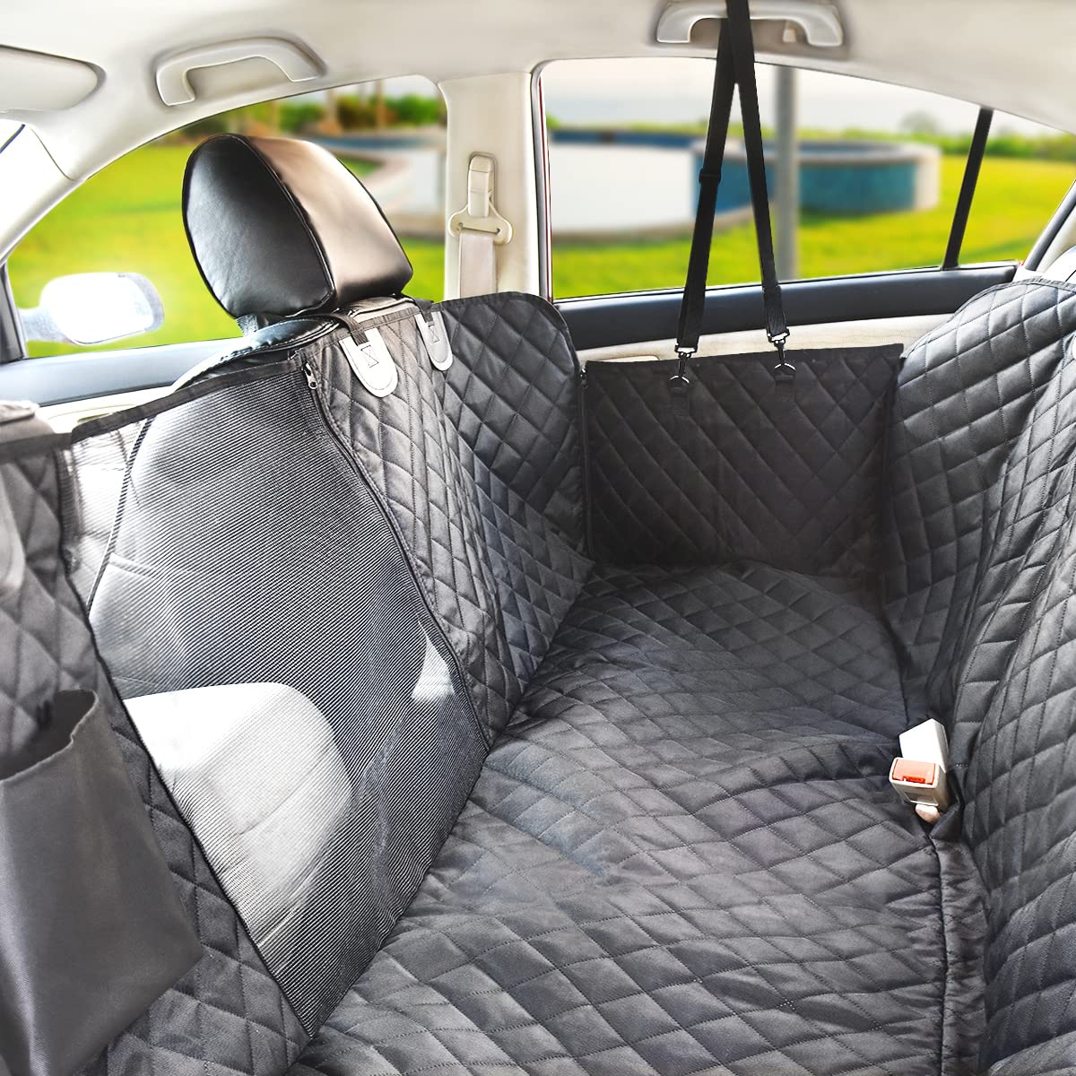 Vailge Waterproof Back Seat Cover for Dogs