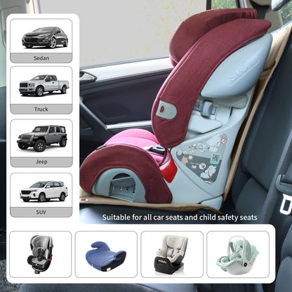 Viaviat Durable Car Seat Kick Mat & Protector – Beige