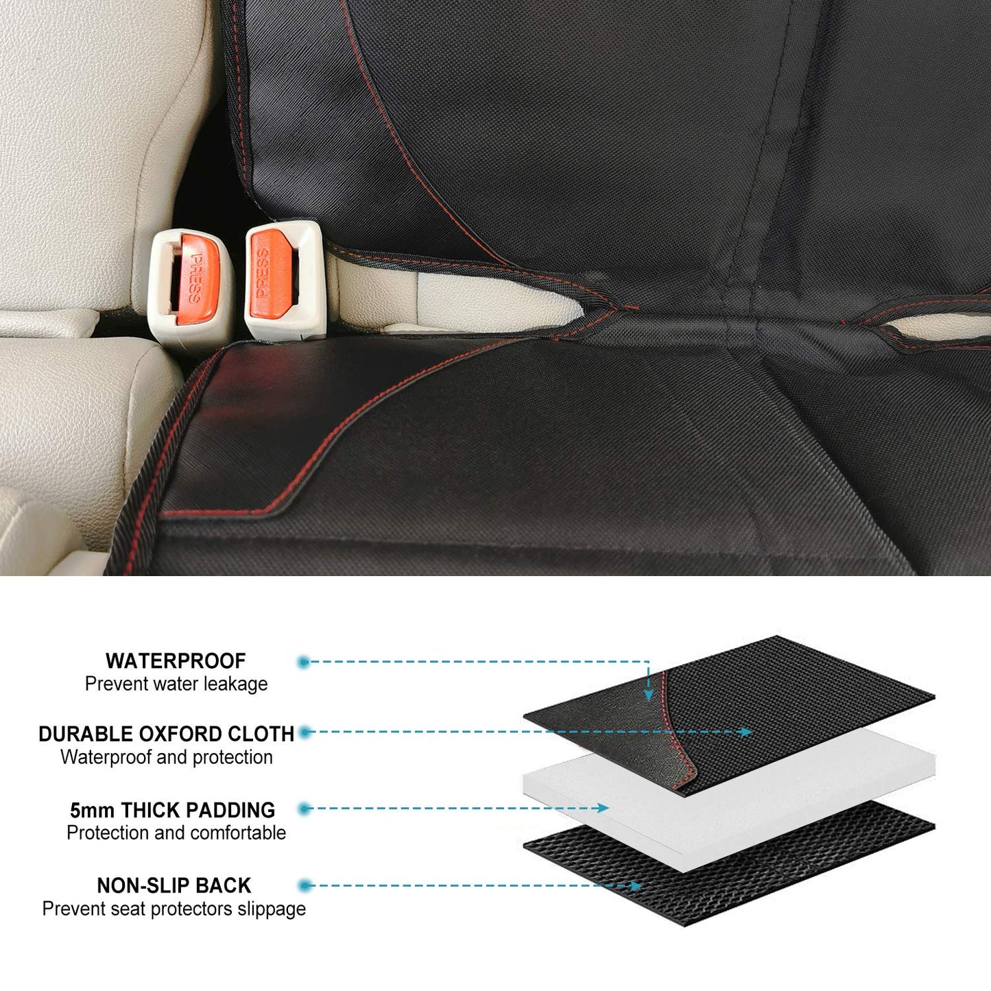 MORROLS Waterproof Child & Pet Car Seat Protector