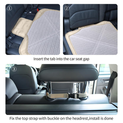 Viaviat Durable Car Seat Kick Mat & Protector – Beige