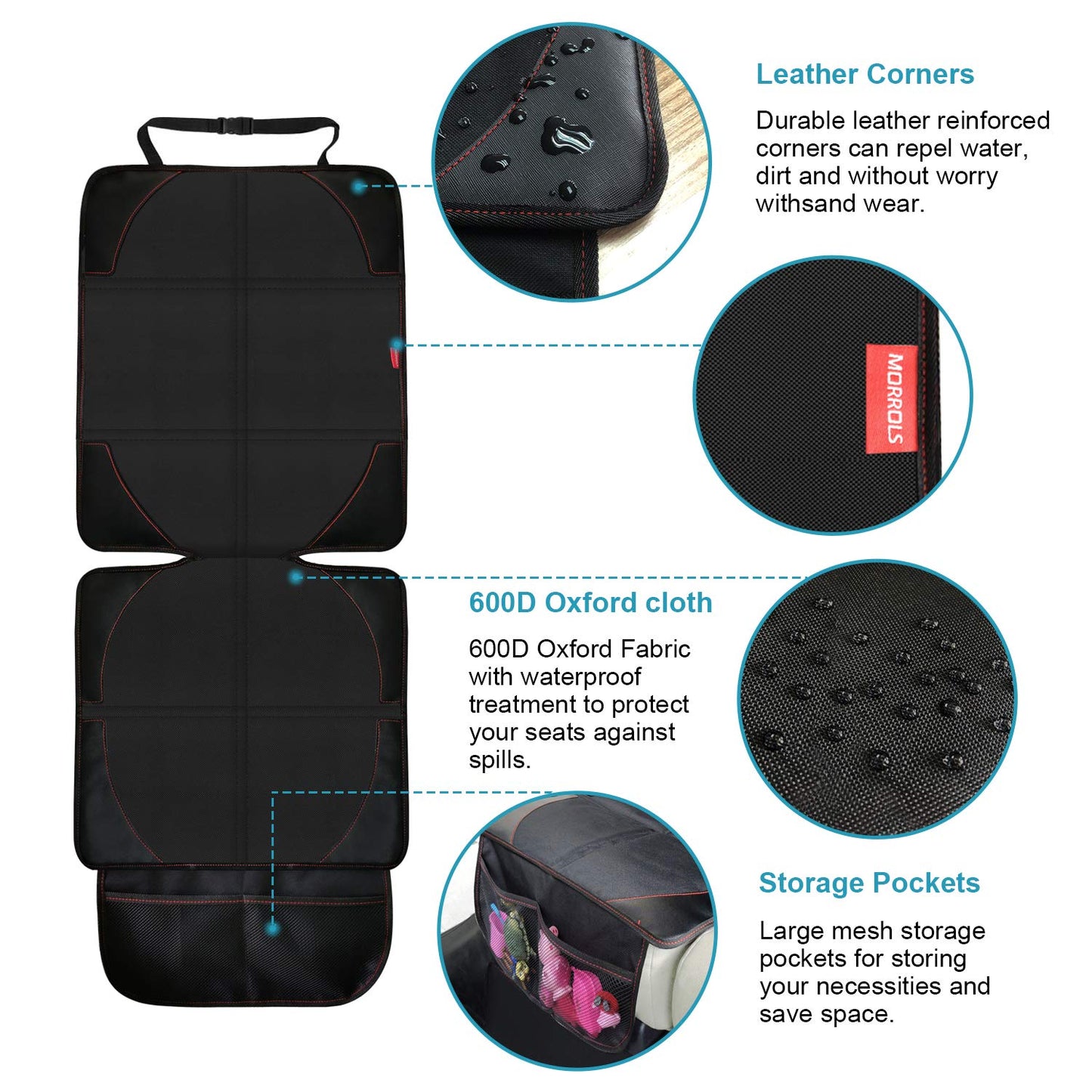 MORROLS Waterproof Child & Pet Car Seat Protector