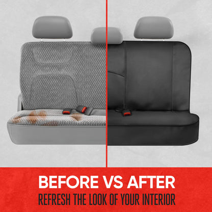 Motor Trend SpillGuard Car Rear Seat Protector – Gray Stitching
