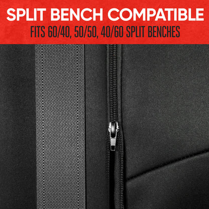 Motor Trend SpillGuard Car Rear Seat Protector – Gray Stitching
